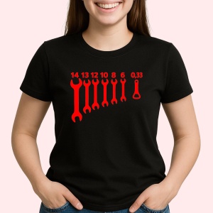 Tricou Trusa De chei a unui mecanic Negru, Copii | Dama | Barbat - Img 2