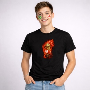 Tricou Tunisia World Cup Fifa 2026, din bumbac 100%, tricou negru, Copii | Dama | Barbat - Img 2