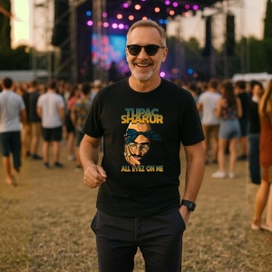 Tricou Tupac All Eyez On Me Cartoon, muzica INDIE, Dama | Barbat | Copii, Culoare Negru - Img 9