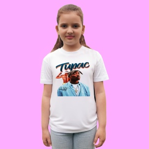 Tricou Tupac Blue Shirt, muzica POP, Dama | Barbat | Copii - Img 3
