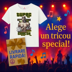 Tricou Tupac GTA V Muscles, muzica Pop, Dama | Barbat | Copii - Img 7