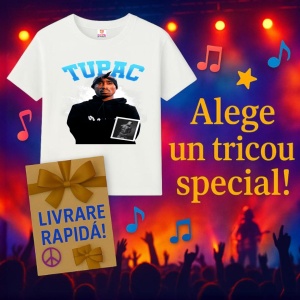 Tricou Tupac Hoodie Blue Logo, muzica Pop, Dama | Barbat | Copii - Img 11