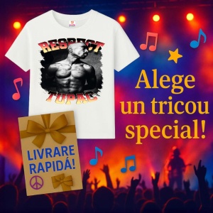Tricou Tupac Respect Shirtless, muzica Rap, Dama | Barbat | Copii - Img 7