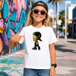 Tricou Tweety Pasarea Galbena Echipament Negru Urban Hypebeast, din bumbac 100% Copii | Dama | Barbat - Img 4