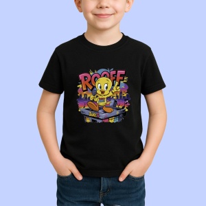 Tricou Tweety Rooster – Microfon și soare, look fresh Copii | Dama | Barbat Barbat - Img 6