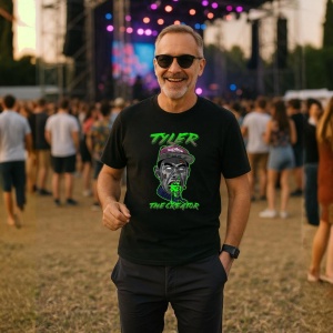 Tricou Tyler, The Creator - Green Drip, muzica Hip-Hop / Pop / Rock, Dama | Barbat | Copii, Culoare Negru - Img 9