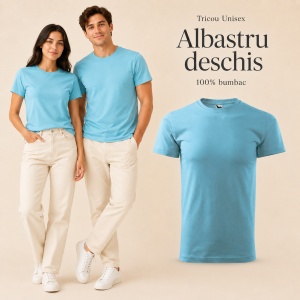 Tricou Unisex Damă / Bărbat Heavy New 137 – 100% Bumbac, Guler Rotund, 200 g/m², XS–5XL - Img 13