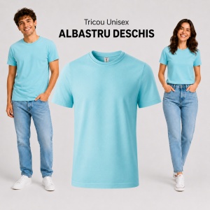 Tricou unisex damă și bărbat, 100% bumbac, mărimi XS–4XL, 22 culori disponibile - Img 13