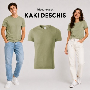 Tricou unisex damă și bărbat, 100% bumbac, mărimi XS–4XL, 22 culori disponibile - Img 23