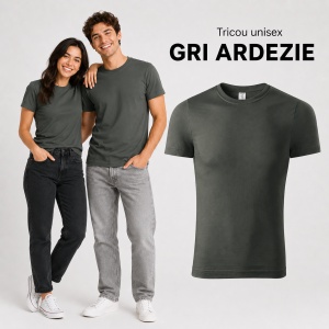 Tricou Unisex Damă și Bărbat model simplu tip Tommy - Img 20