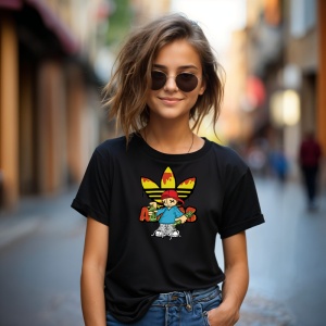Tricou Urban Street Adas Tricou Negru - Copii | Dama | Barbat - Img 4