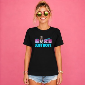 Tricou Urs Streetwear Cu Sapca Si Hanorac Stil Cartier, din bumbac 100%, tricou negru, Copii | Dama | Barbat - Img 2
