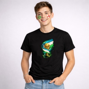 Tricou Uzbequistao World Cup Fifa 2026, din bumbac 100%, tricou negru, Copii | Dama | Barbat
