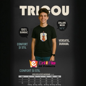 Tricou Vioara Cu Note Muzicale Vintage, Copii | Dama | Barbat, culoare negru - Img 5