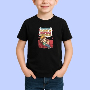Tricou Vorbesc fluent in replici din filme, Copii | Dama | Barbat , tricou negru - Img 2