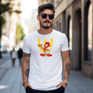 Tricou WcDonalds Tricou Alb - Copii | Dama | Barbat - Img 9