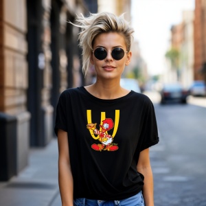 Tricou WcDonalds Tricou Negru - Copii | Dama | Barbat - Img 8