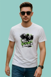 Tricou Will You Be Gym Bro Haltere Verde, Copii | Dama | Barbat - Img 2