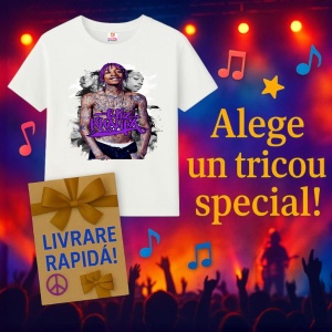 Tricou wiz khalifa Purple, muzica Hip-Hop / Trap, Dama | Barbat | Copii - Img 11