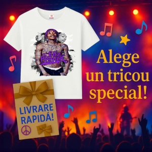 Tricou wiz khalifa Purple, muzica Hip-Hop / Trap, Dama | Barbat | Copii - Img 15