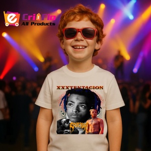 Tricou xxxtentacion black gold, muzica Hip-Hop / Trap, Dama | Barbat | Copii - Img 14
