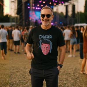 Tricou xxxtentacion desen digital, muzica Hip-Hop / Alternative Rap, Dama | Barbat | Copii, Culoare Negru - Img 9