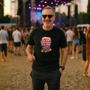 Tricou You Dont Like Music Fuck You, Copii | Dama | Barbat, culoare negru