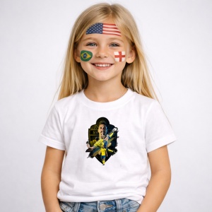 Tricou Zlatan Ibrahimovic Sweden World Cup Fifa 2026, din bumbac 100%, tricou alb, Copii | Dama | Barbat