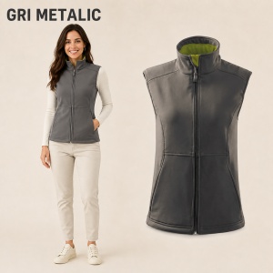 Vestă Damă tip Jachetă Softshell fără Mâneci, Elastică și Călduroasă – Vision 516 - Img 13