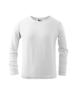Bluza pentru copii cu maneca lunga de culoare alb