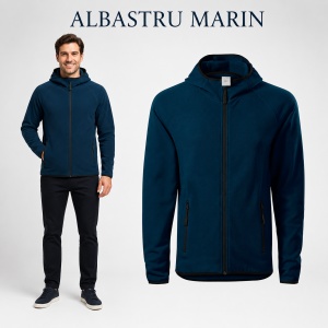 Bluza Fleece Tip Hanorac Bărbați cu Glugă și Fermoar Malfini 417 Direct – 240 g/m² - Img 12
