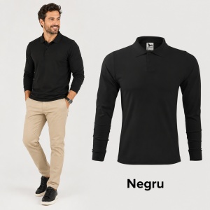 Bluză Polo Bărbați Mânecă Lungă | Stil Office | 6 Culori Disponibile - 211 - Img 14