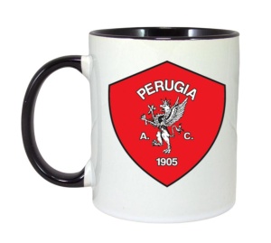Cana AC Perugia Italia , cu logoul stema echipei, Cadoul Perfect - Img 6