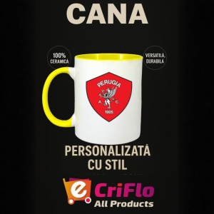 Cana AC Perugia Italia , cu logoul stema echipei, Cadoul Perfect - Img 30