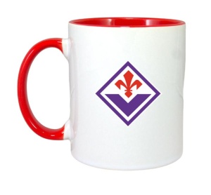 Cana ACF Fiorentina Italia , cu logoul stema echipei, Cadoul Perfect - Img 8