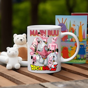 Cana alba pentru copii personalizata personajul Majin Buu Dragon Ball Z - cadou - Img 4