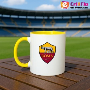 Cana AS Roma Italia , cu logoul stema echipei, Cadoul Perfect - Img 32