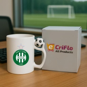 Cana AS Saint-etienne Franta , cu logoul stema echipei, Cadoul Perfect - Img 9