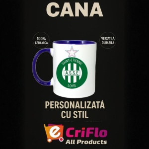 Cana AS Saint-etienne Franta , cu logoul stema echipei, Cadoul Perfect - Img 25