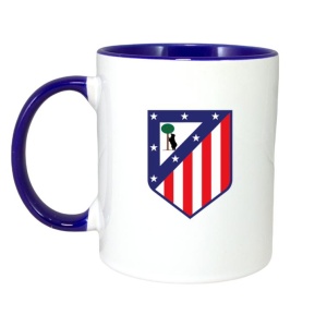 Cana Atletico Madrid Spania , cu logoul stema echipei, Cadoul Perfect - Img 4
