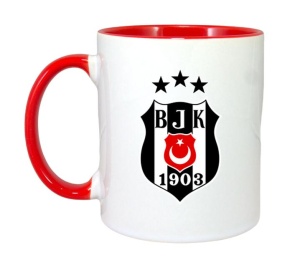 Cana Besiktas Turcia , cu logoul stema echipei, Cadoul Perfect - Img 8