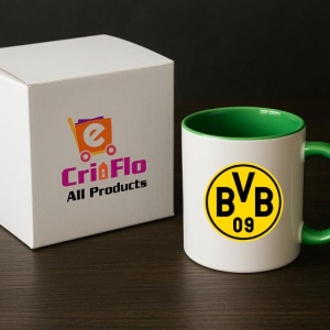Cana Borussia Dortmund Germania , cu logoul stema echipei, Cadoul Perfect - Img 19