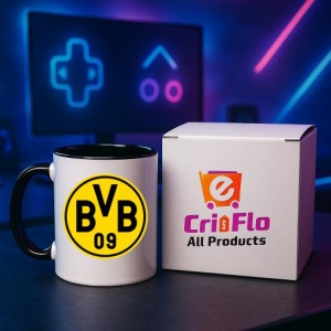 Cana Borussia Dortmund Germania , cu logoul stema echipei, Cadoul Perfect - Img 34