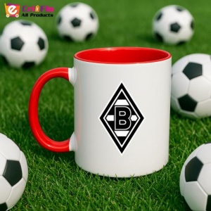 Cana Borussia Monchengladbach Germania , cu logoul stema echipei, Cadoul Perfect - Img 46