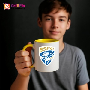 Cana Brescia calcio Italia , cu logoul stema echipei, Cadoul Perfect - Img 33