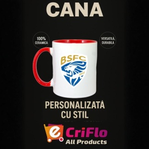 Cana Brescia calcio Italia , cu logoul stema echipei, Cadoul Perfect - Img 45
