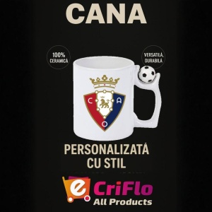 Cana CA Osasuna Spania , cu logoul stema echipei, Cadoul Perfect - Img 13