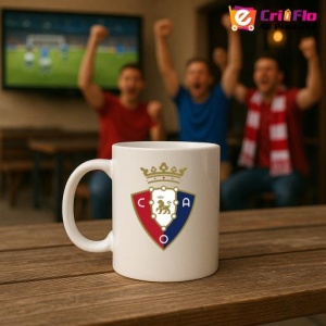Cana CA Osasuna Spania , cu logoul stema echipei, Cadoul Perfect - Img 18