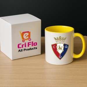 Cana CA Osasuna Spania , cu logoul stema echipei, Cadoul Perfect - Img 29