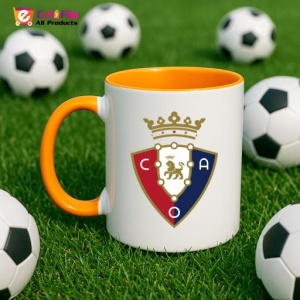 Cana CA Osasuna Spania , cu logoul stema echipei, Cadoul Perfect - Img 43